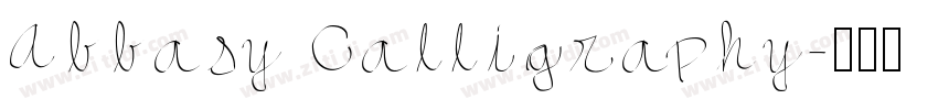 Abbasy Calligraphy字体转换